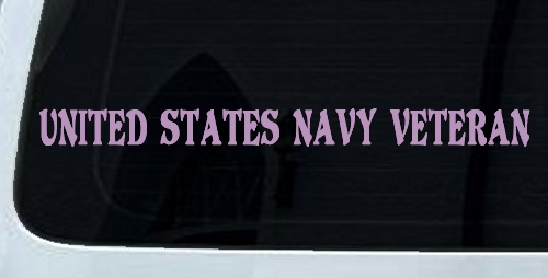 United States Navy Veteran Military Car or Truck Window Decal Sticker