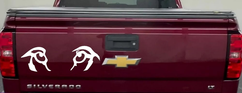 Wolf Eyes Car or Truck Window Decal Sticker