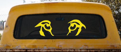 Wolf Eyes Car or Truck Window Decal Sticker