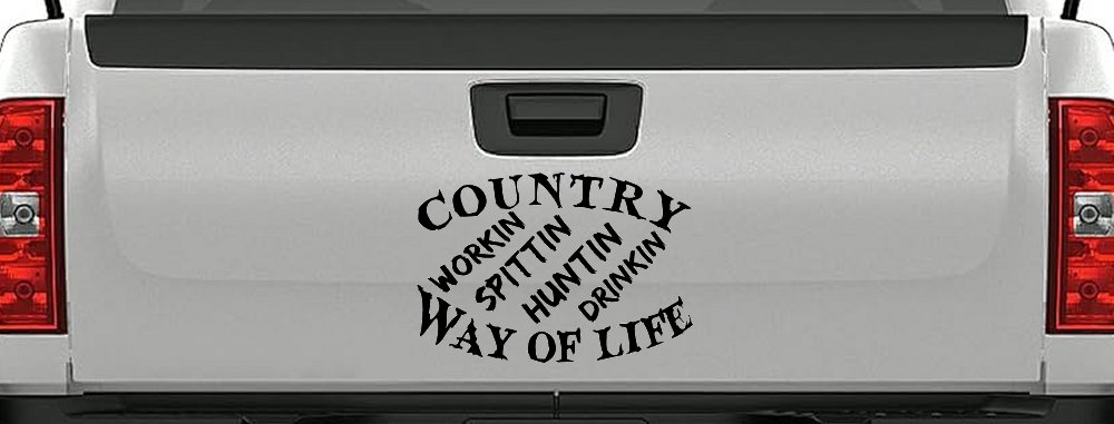 Country Way Of Life Car or Truck Window Decal Sticker