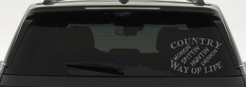 Country Way Of Life Car or Truck Window Decal Sticker
