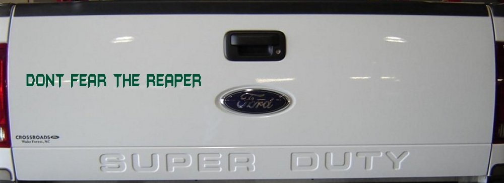 Dont Fear The Reaper Funny Car or Truck Window Decal Sticker
