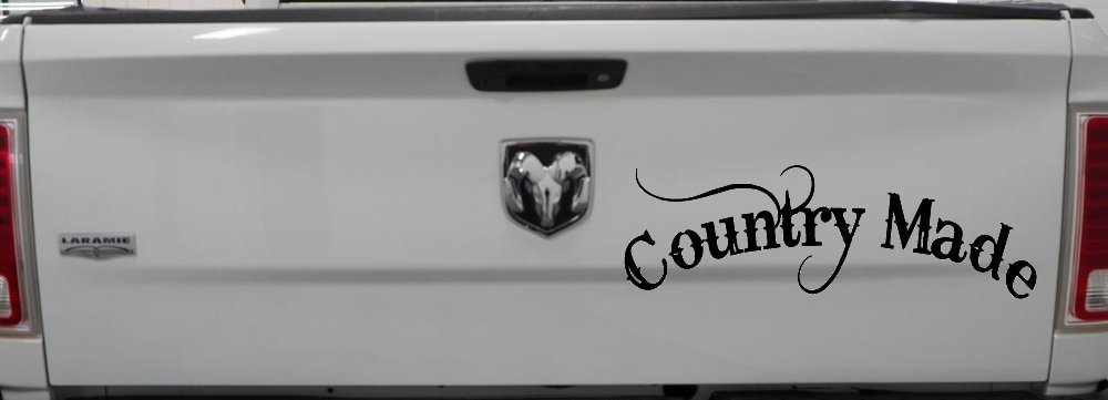 Country Made Car or Truck Window Decal Sticker (Black)