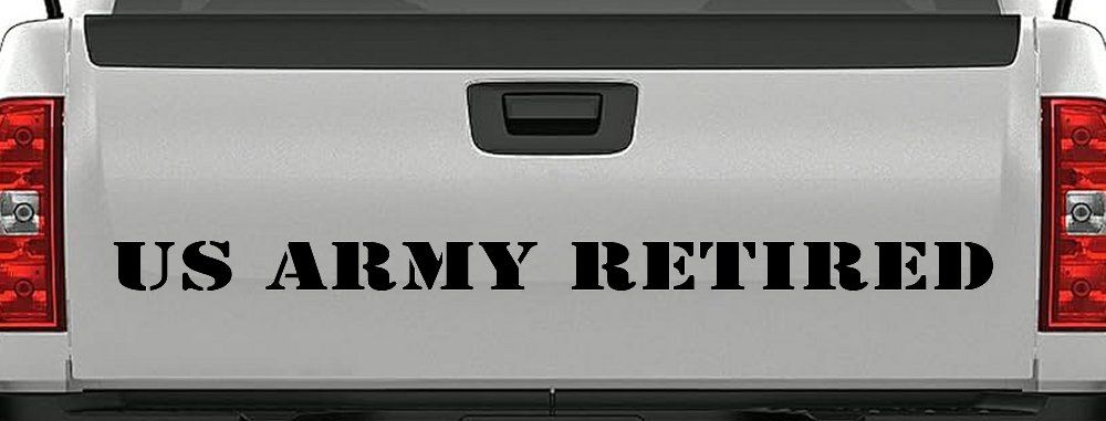 US Army Retired Military Car or Truck Window Decal Sticker