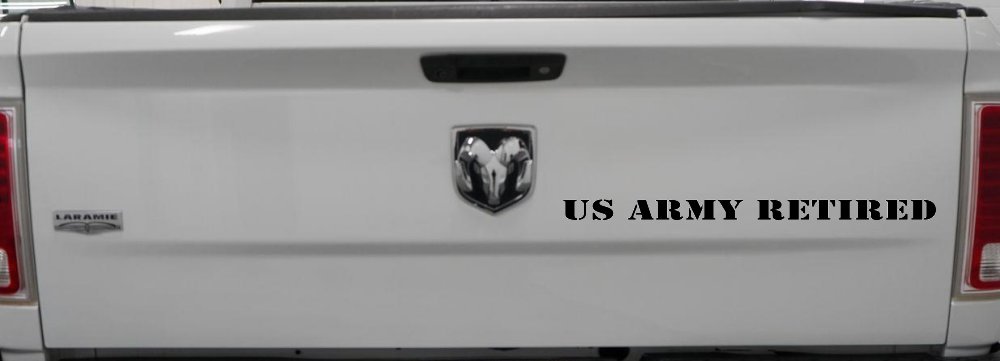US Army Retired Military Car or Truck Window Decal Sticker