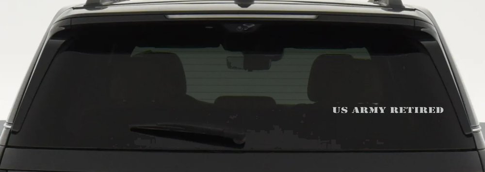 US Army Retired Military Car or Truck Window Decal Sticker