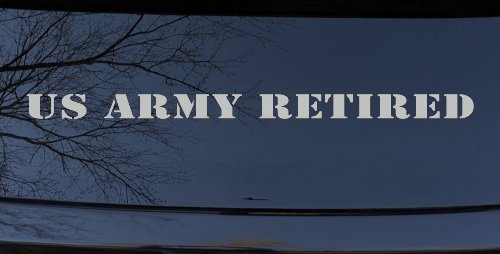 US Army Retired Military Car or Truck Window Decal Sticker