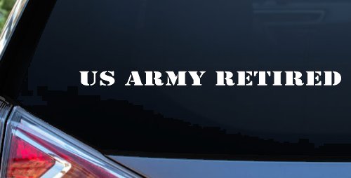 US Army Retired Military Car or Truck Window Decal Sticker