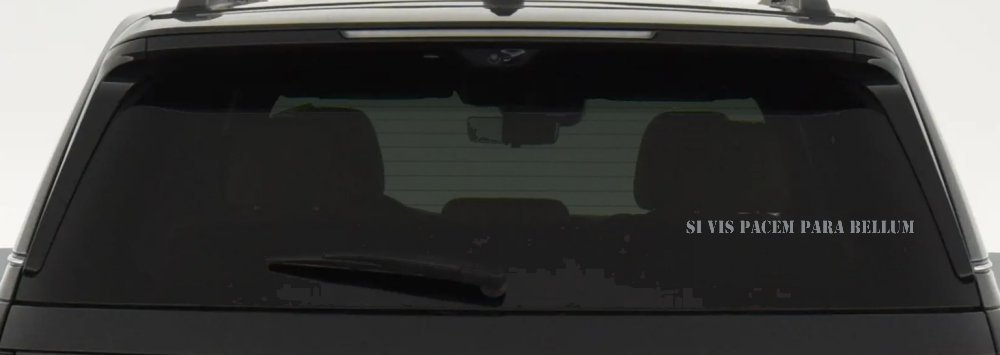 Si Vis Pacem Para Bellum If You Want Peace Prepare For War Freedom Military Car or Truck Window Vinyl Decal Sticker (Telegrey)