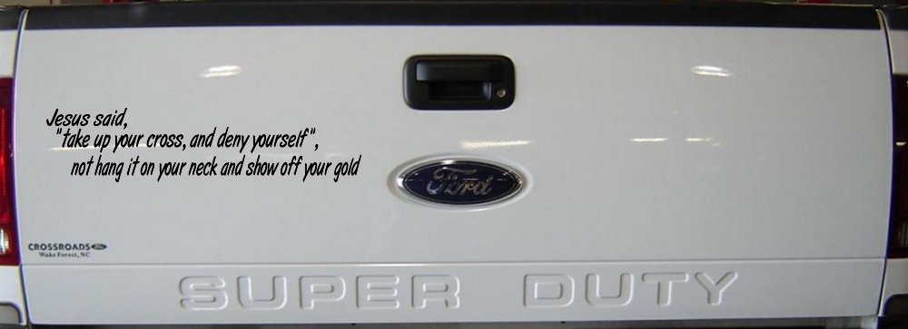 Jesus Said Take Up Your Cross And Deny Yourself Christian Car or Truck Window Decal Sticker (Black)