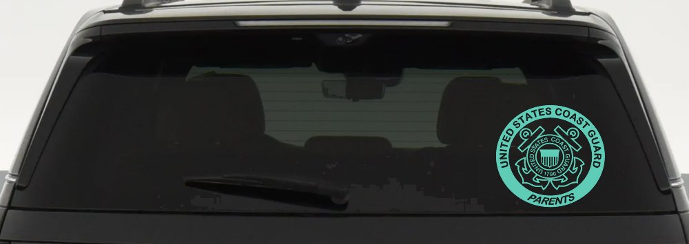 United States Coast Guard Parents Military Car or Truck Window Decal Sticker