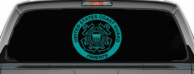 United States Coast Guard Parents Military Car or Truck Window Decal Sticker