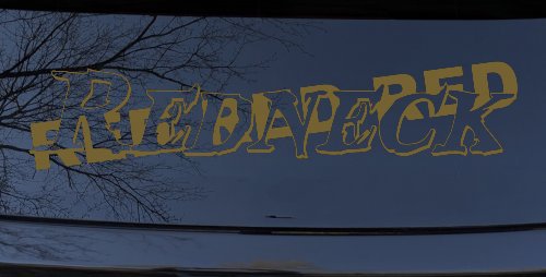 RED RED RED Redneck Country Car or Truck Window Vinyl Decal Sticker (Gold)