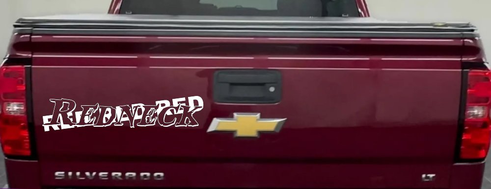 RED RED RED Redneck Country Car or Truck Window Vinyl Decal Sticker (White)