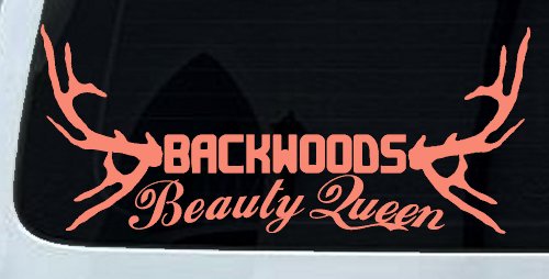 Backwoods Beauty Queen Country Car or Truck Window Decal Sticker