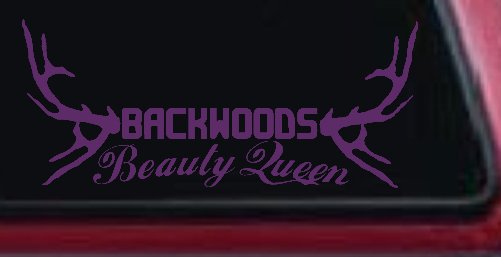 Backwoods Beauty Queen Country Car or Truck Window Decal Sticker