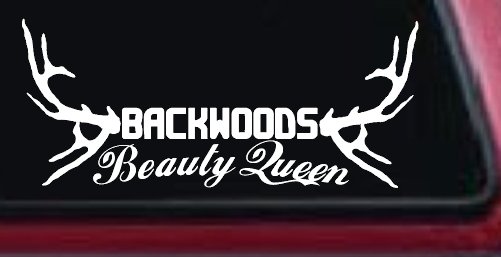 Backwoods Beauty Queen Country Car or Truck Window Decal Sticker