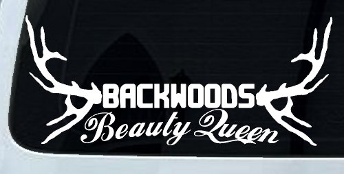 Backwoods Beauty Queen Country Car or Truck Window Decal Sticker