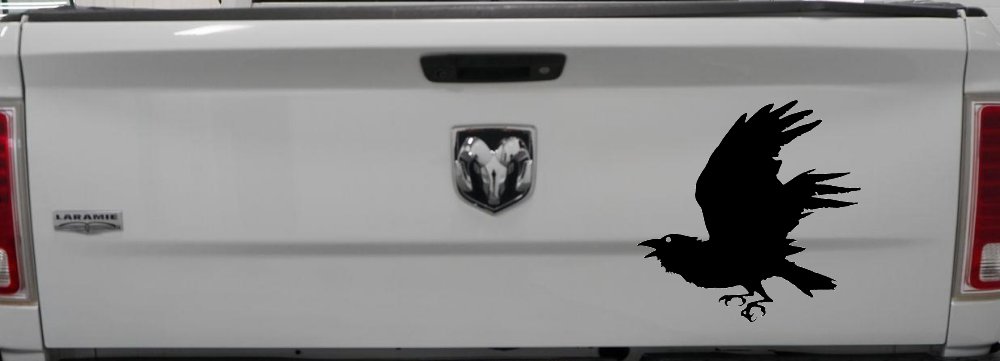 Raven Car or Truck Window Decal Sticker (Black)