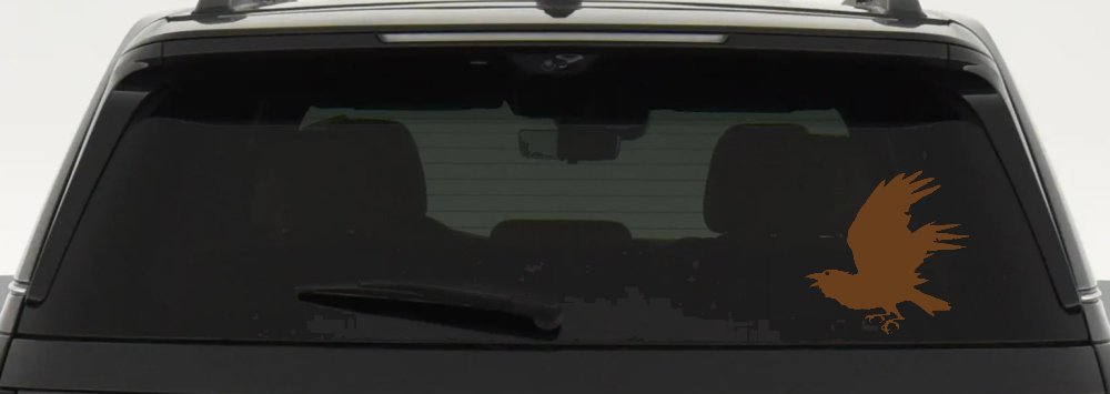 Raven Car or Truck Window Decal Sticker (Copper)