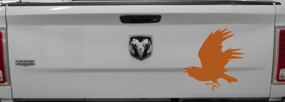 Raven Car or Truck Window Decal Sticker (Nut Brown)