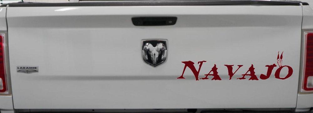 Navajo Indian Western Car or Truck Window Decal Sticker (Purple Red)