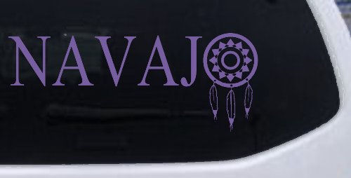 Navaho with Dreamcatcher O Native American Indian Dream Catcher Car or Truck Window Decal Sticker
