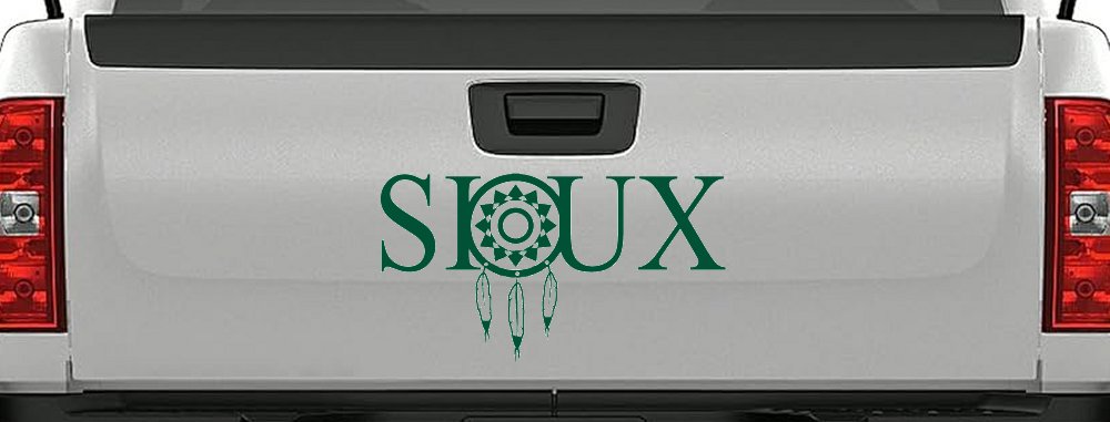Soux with Dreamcatcher O Native American Indian Dream Catcher Car or Truck Window Decal Sticker