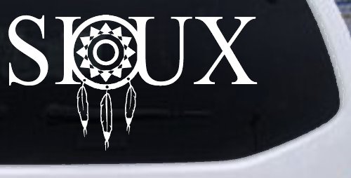 Soux with Dreamcatcher O Native American Indian Dream Catcher Car or Truck Window Decal Sticker