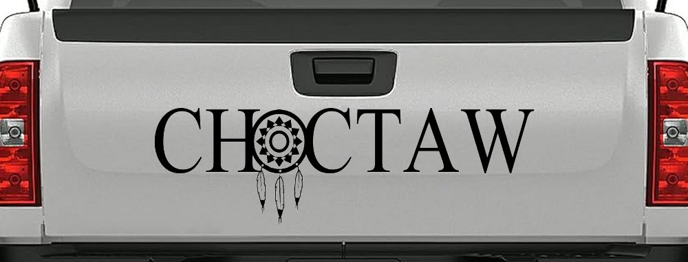 Choctaw with Dreamcatcher O Native American Indian Dream Catcher Car or Truck Window Decal Sticker