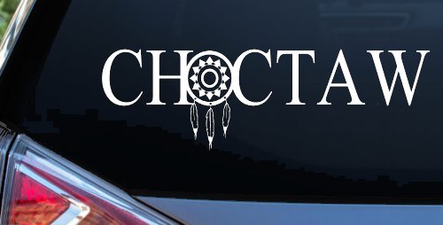Choctaw with Dreamcatcher O Native American Indian Dream Catcher Car or Truck Window Decal Sticker