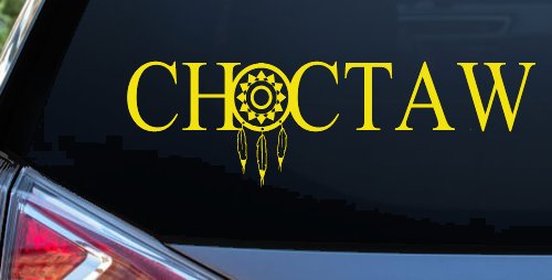 Choctaw with Dreamcatcher O Native American Indian Dream Catcher Car or Truck Window Decal Sticker