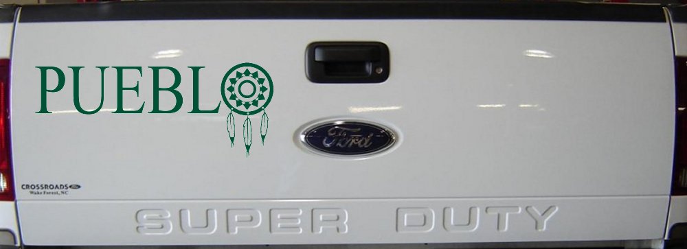 Pueblo with Dreamcatcher O Native American Indian Dream Catcher Car or Truck Window Decal Sticker