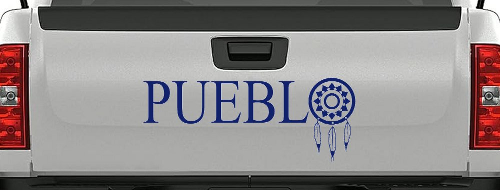 Pueblo with Dreamcatcher O Native American Indian Dream Catcher Car or Truck Window Decal Sticker