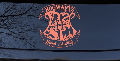 Hogwarts Honor Student Potter Car or Truck Window Decal Sticker