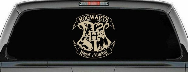 Hogwarts Honor Student Potter Car or Truck Window Decal Sticker