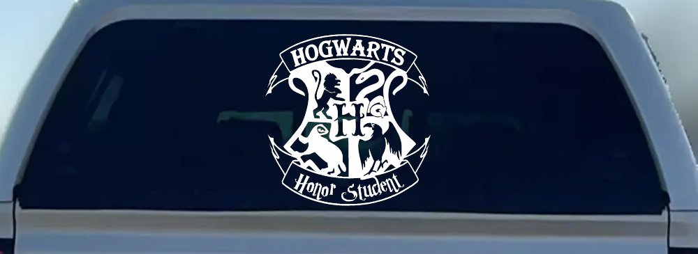 Hogwarts Honor Student Potter Car or Truck Window Decal Sticker