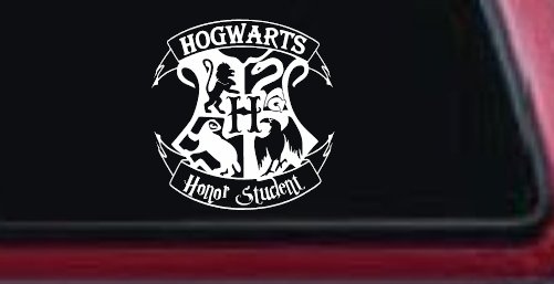 Hogwarts Honor Student Potter Car or Truck Window Decal Sticker