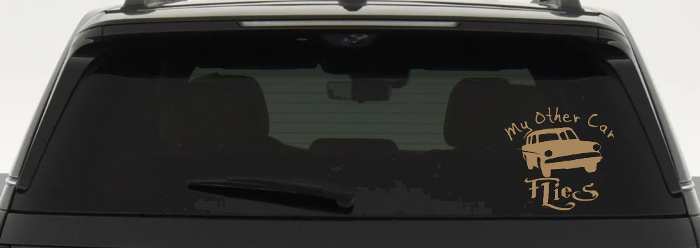 My Other Car Flies Potter Car or Truck Window Decal Sticker