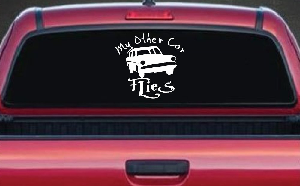 My Other Car Flies Potter Car or Truck Window Decal Sticker