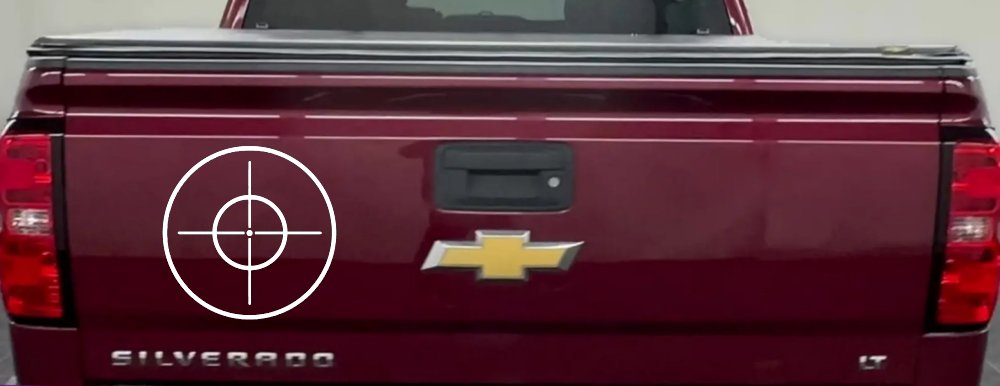 Crosshairs Hunting Car or Truck Window Decal Sticker (White)