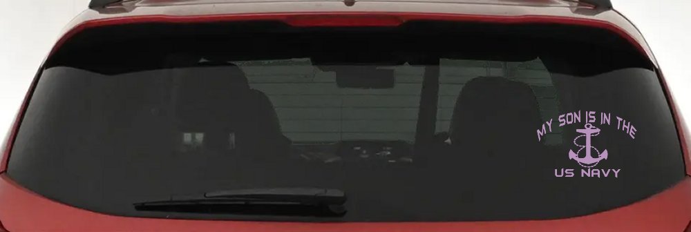 My Son Is In The US Navy With Anchor Military Car or Truck Window Decal Sticker