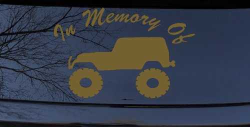 In Memory Of Jeep Off Road Car or Truck Window Decal Sticker