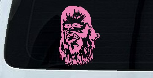 Chewbacca Sci Fi Car or Truck Window Decal Sticker (Pink)