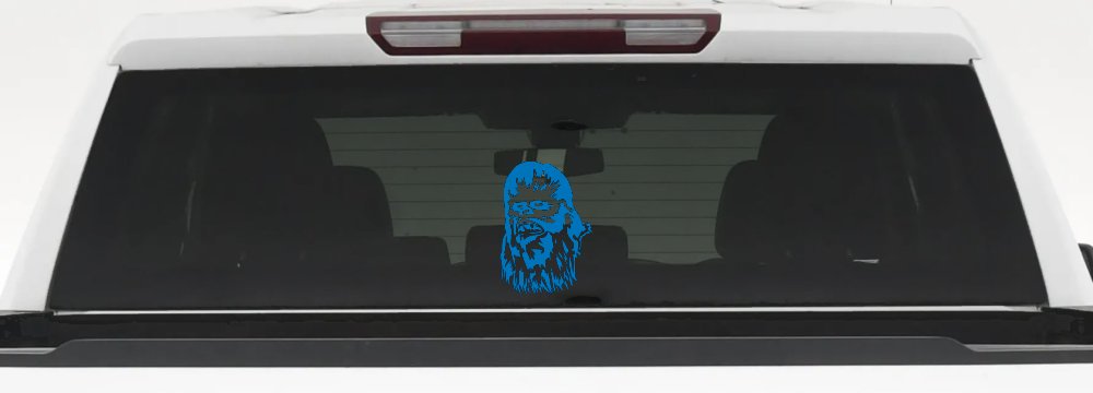 Chewbacca Sci Fi Car or Truck Window Decal Sticker
