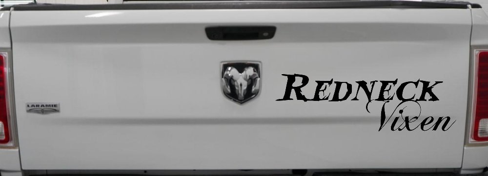 Redneck Vixen Girl Country Car or Truck Window Decal Sticker