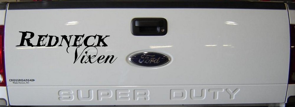 Redneck Vixen Girl Country Car or Truck Window Vinyl Decal Sticker (Black)