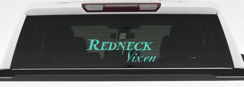 Redneck Vixen Girl Country Car or Truck Window Decal Sticker