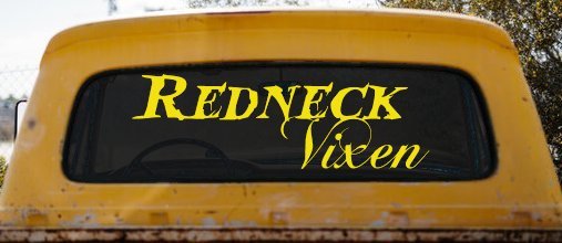 Redneck Vixen Girl Country Car or Truck Window Decal Sticker