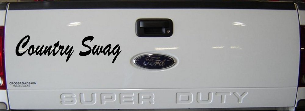 Country Swag Car or Truck Window Decal Sticker